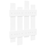 Wall-Mounted Coat Rack White 60 x 3 x 82 cm Engineered wood 874475