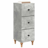 Drawer Cabinet Concrete Grey 33 x 34.5 x 90 cm Engineered Wood 894158