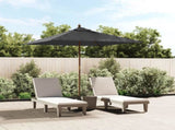 Garden Parasol with Wooden Pole Anthracite 198x198x231 cm 363185