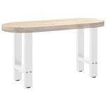 ZNTS Coffee Table Legs White 2 pcs 38x cm Steel 4013277