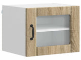 Wall Glass Cabinet LUCCA 2 pcs Sonoma Oak 40 x 31 x 40 cm 884839