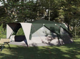 Cabin Tent 7-Person with Roof Green 400 x 350 x 212 cm 42004026