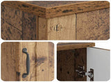 Desk with Shelf Old Wood 142.5 x 50 x 75 cm Engineered Wood 3414646