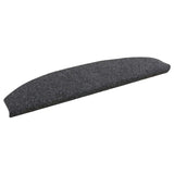Self-adhesive Stair Mats 15 pcs Dark Grey 80 x 24.5 x 3.5 cm 42038665