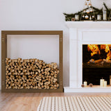 Firewood Rack Honey Brown 100x25x100 cm Solid Wood Pine 822425
