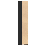 Bathroom Cabinet Black 30x30x183.5 cm Engineered Wood 802598