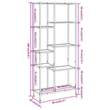 Book Shelf 80x30x180 cm Steel and Engineered Wood 336360