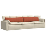 Sofa Pillows 2 pcs Red Orange 145 x 40 cm Corduroy Fabric 42013867