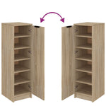 Shoe Cabinet Sonoma Oak 30x35x100 cm Engineered Wood 811433