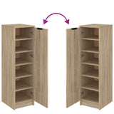 Shoe Cabinet Sonoma Oak 30x35x100 cm Engineered Wood 811433