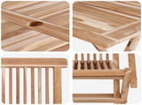 Garden Furniture Set 7 pcs Natural Solid Teak Wood 3418861