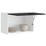 Kitchen Wall Cabinet Porto Black Engineered Wood 854078