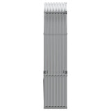 Log Holder Light Grey 120x45x210 cm Galvanised Steel 364552