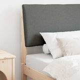 Upholstered Headboard Dark Grey 90 cm Solid Pine Wood 879305