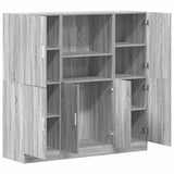 3 Piece Kitchen Cabinet Set Grey Sonoma Engineered Wood 3324156