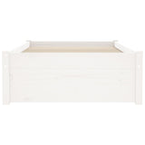 Bed Frame without Mattress White Solid Wood 75x190 cm Small Single 814910