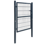 2D Fence Gate Anthracite Grey 106 x 170 cm 141742