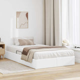 Storage Bed with Mattress Pure White 120 x 190 cm Faux leather 3369938