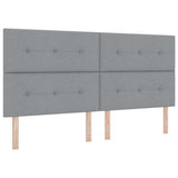 Headboard with Headboard Light Grey 200 cm Faux Leather 3337860
