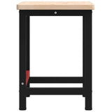 Workbench 100x60x83 cm Solid Wood Oak Rectangular 3309657
