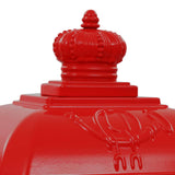 Pillar Letterbox Aluminium Vintage Style Rustproof Red 43891