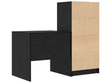 Desk with Drawer with Shelf with Storage 2 pcs Black Oak 3337338