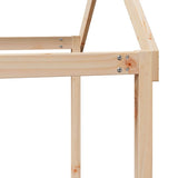 High Sleeper Bed without Mattress 80x200 cm Solid Wood Pine 3282135