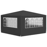 Professional Party Tent with Side Walls 4x4 m Anthracite 90 g/m 48535