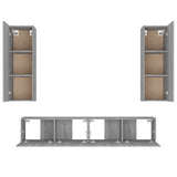 4 Piece TV Cabinet Set Grey Sonoma Engineered Wood 3114204