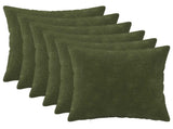 Cushion with Pillow HEERLEN 6 pcs Green Microfiber Fleece 926621