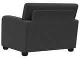Armchair Dark Grey Faux Lamb Fleece 42043409