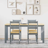 5 Piece Dining Set PANAMA Grey Solid Wood Pine 3345180