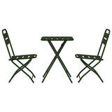 Bistro Set 3 pcs Green Steel 42002949