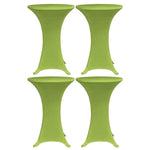 Stretch Table Cover 4 pcs 60 cm Green 279087