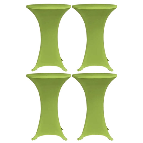Stretch Table Cover 4 pcs 60 cm Green 279087