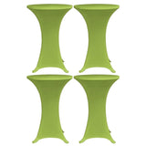 Stretch Table Cover 4 pcs 60 cm Green 279087