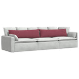 Sofa Pillows 2 pcs Wine Red 145 x 40 cm Fabric 42013828