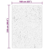 Rug HUARTE Short Pile Soft and Washable Cream 160x230 cm 375041