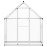 Greenhouse with Base Frame Silver 169x58x195 cm Aluminium 4005816