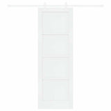 Sliding Door White 73.5 x 211 cm Solid Pine Wood 3333581