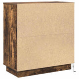 Bedside Cabinet Smoked Oak 71 x 34.5 x 75 cm Engineered wood 869638