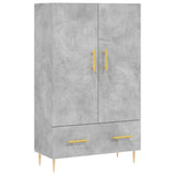 Highboard Concrete Grey 69.5x31x115 cm Engineered Wood 828224