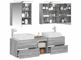 Bathroom Furniture Set 5 pcs Grey Sonoma 3406756