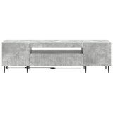 LED TV Cabinet Concrete Grey Engineered Wood 896908