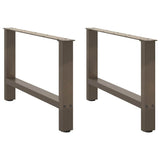 Coffee Table Legs Natural Steel 2 pcs 70x cm Steel 4013291