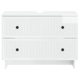 Bathroom Sink Cabinet EDE High Gloss White 82 x 41x 59 cm 895919