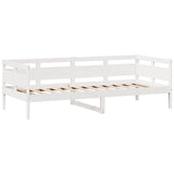 Daybed with Drawers without Mattress White 90x190 cm Single Solid Wood 3302119