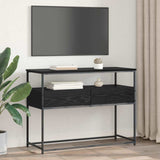 Console Table Black Oak 100 x 40 x 75 cm Engineered Wood 882229