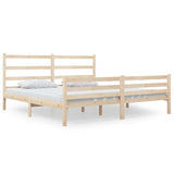 Bed Frame without Mattress Solid Wood Pine 140x190 cm 3103693