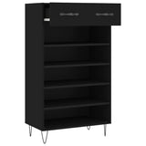 Shoe Cabinet Black 60x35x105 cm Engineered Wood 829605